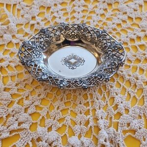 Elegant Silver Decorative Dish